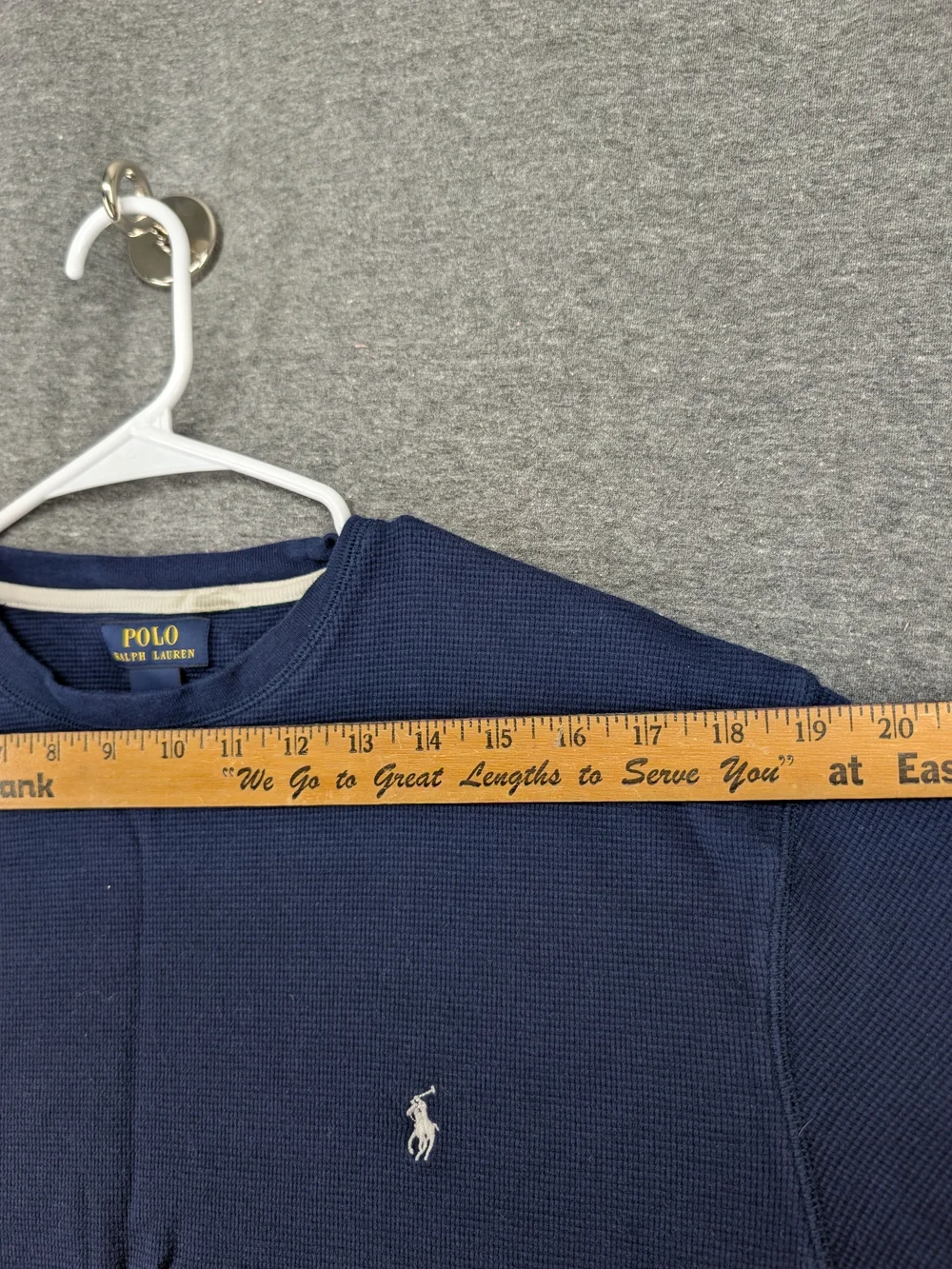 Polo by Ralph Lauren Waffle-Knit Long Sleeve Crewneck Shirt